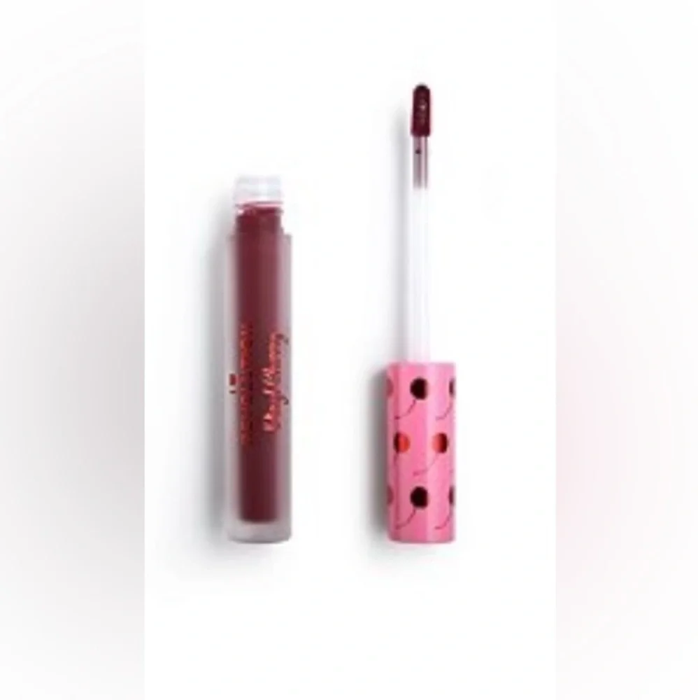 I Love Revolution Vinyl Cherry Liquid Lipstick “Black Forest”